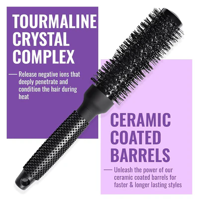 ER33 Ionic Ceramic Round Hair Brush 1¾” - Image 5